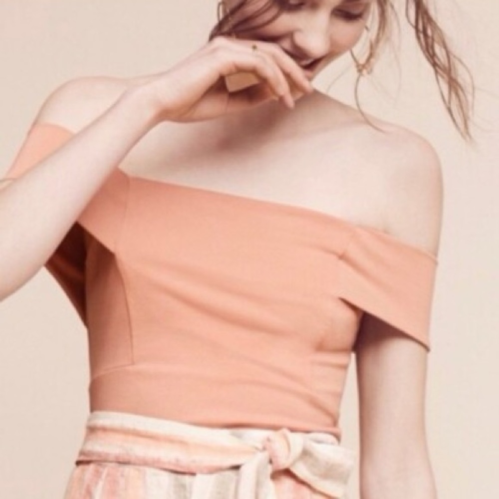 anthropologie deletta | off the shoulder top